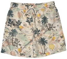 Janie And Jack Boys Size 16 Hawaiian Print Swim Trunk Of UPF 50 Recycled New