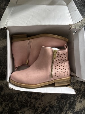 Kids Girls Ankle Boots Side Zipper Low Heels Fashion Chelsea Boots Size 13