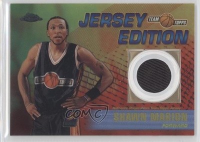 2001-02 Topps Chrome Team Topps Jersey Edition Shawn Marion #TT-SM 2r4