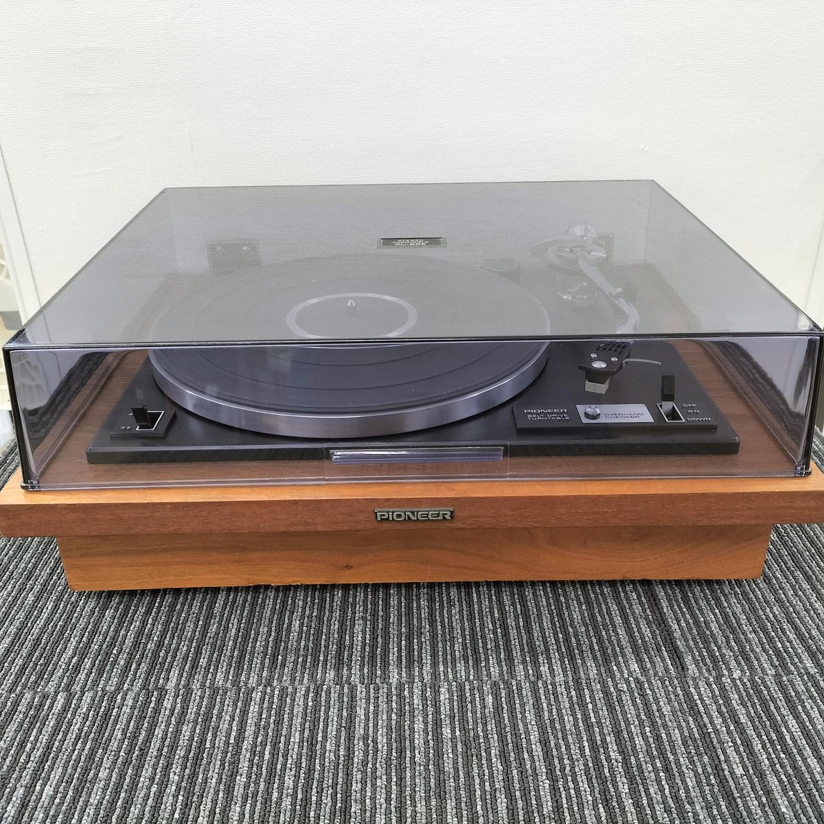 ★ PIONEER STEREO RECORD PLAYER PL-25E PIONEER PL-25E | Vintage Belt Drive Turntable Record Player – Good