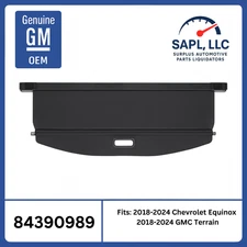 New OEM 2018-2024 Equinox Terrain Cargo Area Security Shade Black GM 84390989