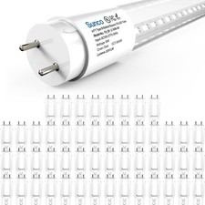 Sunco Lighting 50 Pack T8 LED 4FT Tube Light Bulbs Ballast Bypass , DLC 50 Pack