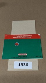 World Cup - Nintendo NES- Manual Only **NO GAME!