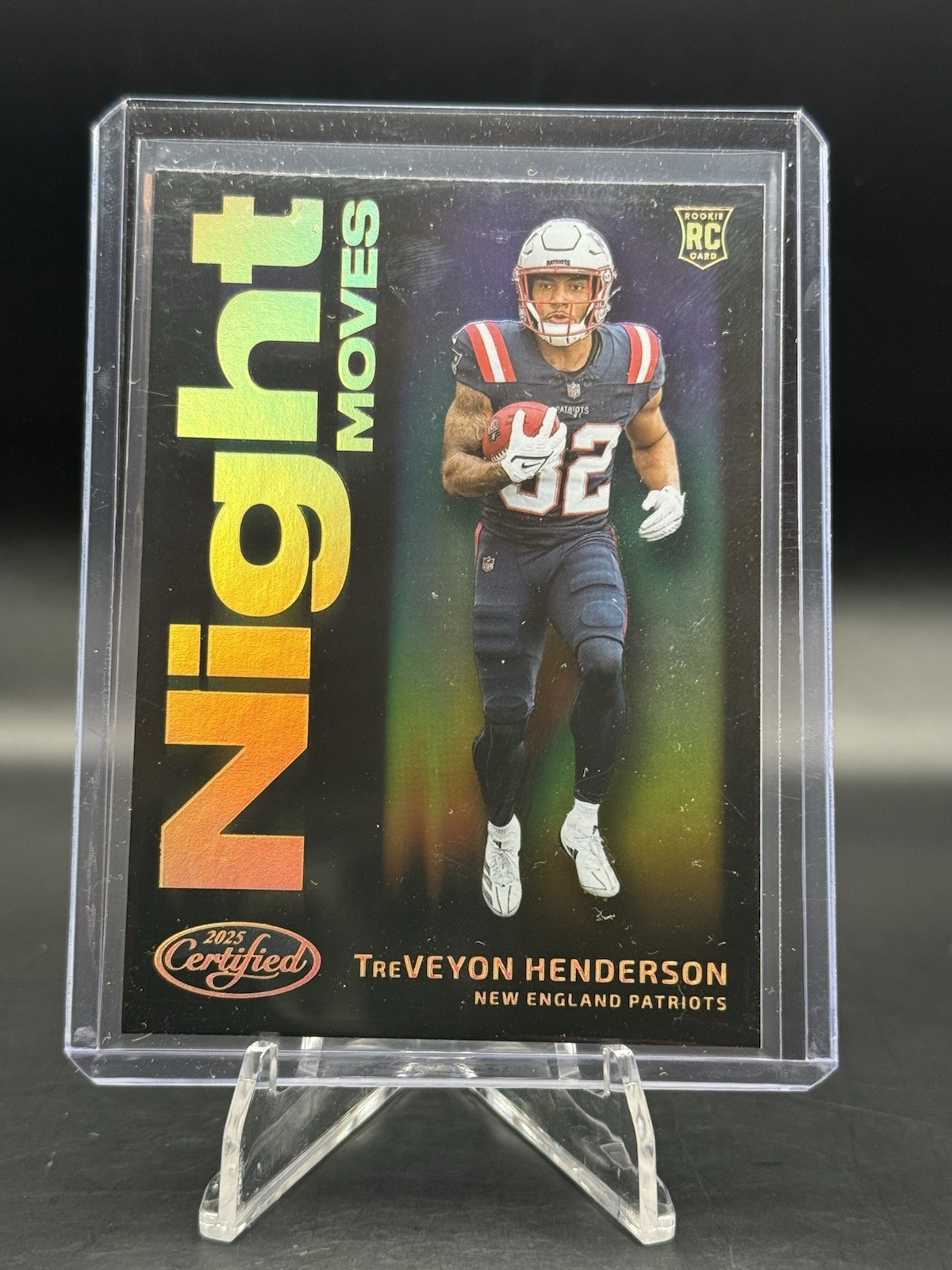 2025 Panini Certified RC Treveyon Henderson Night Moves Case Hit SSP Patriots