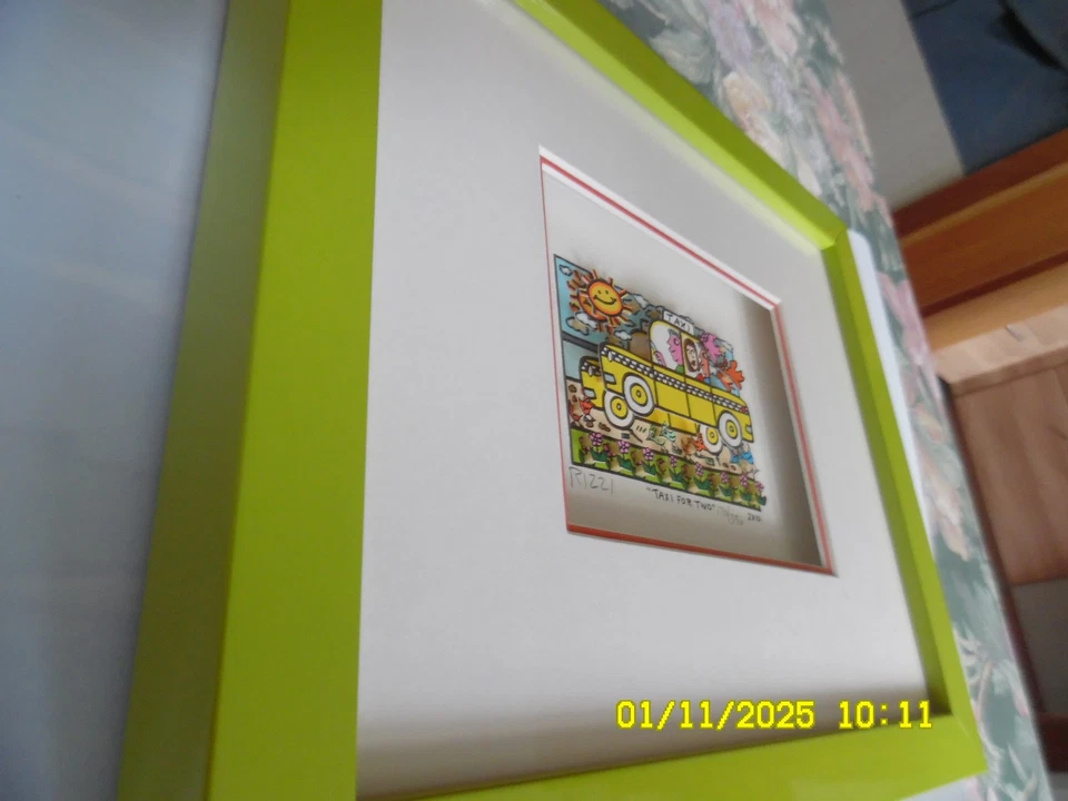 James Rizzi "Taxi For Two" 3D handsigniert 170/350 von 2010 - Bild 2 von 4