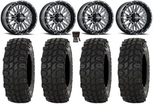 ITP Momentum 14" Wheels Milled 32" XComp ATR Tires Yamaha YXZ1000R