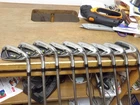 Taylormade M2 2017 Irons 4-PW,AW,SW Stiff KBS Steel Jumbo Grips +2" Very Nice!!