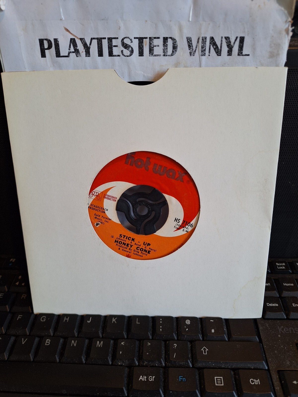 HONEY CONE STICK UP / VIP EX US HOT WAX SOUL FUNK VINYL 45 RECORD SINGLE