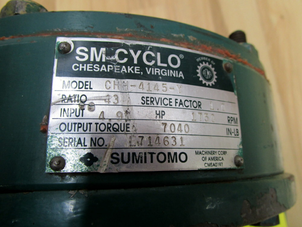 Sumitomo CHM-4145-Y SM CYCLO Gear Reducer CHM4145Y