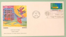 Sc UN 240 United Nations 8c 1973 Namibia FDC WFUNA Cachet