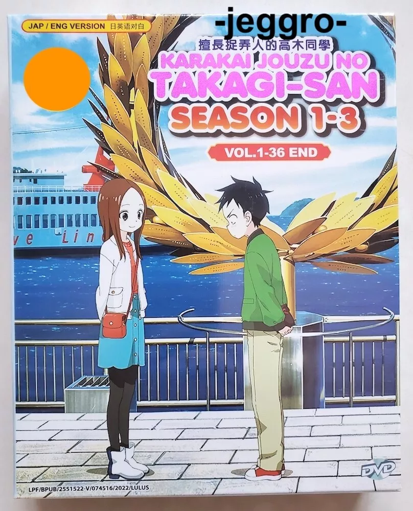 Karakai Jouzu no Takagi-san Season 1~3 Anime DVD (Ep 1-36 end