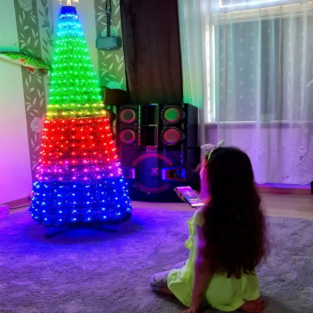 Xmas Maypole Christmas Tree Twinkle Programmable LED Lights Indoor