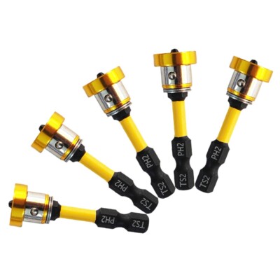 Essential 5pcs Magnetic Hex Drill Bits Designed for Efficient Screwing Tasks