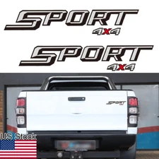 2pcs SPORT 4X4 Truck Rear Trunk Bed Side Decals Stickers For Ford F-150 Etc