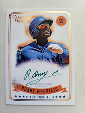 2020 Onyx Vintage Premium Ronny Mauricio GREEN Ink SP Auto New York Mets 04/20