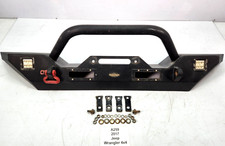  2007-2018 For Jeep Wrangler Jk Front Bumper Coated Bar Cover Black Note