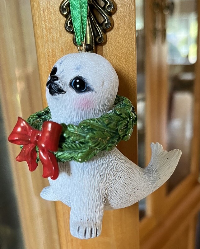 DANBURY MINT  The Baby Animal Collection Seal Christmas Ornament