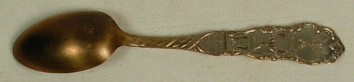 CUCHARA DE RECUERDO DEWEY OUR HERO LOVING CUP BUQUE INSIGNIA OLÍMPICA ALREDEDOR DE 1900 - Imagen 2 de 5
