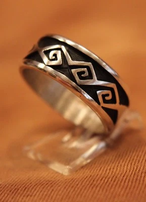 Mex.- Hopi RIng, 925% Silber, Ranke, Indianer