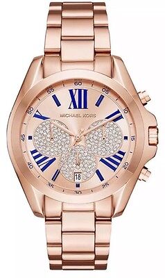 Michael Kors Bradshaw Chronograph Rose Gold Bracelet Watch Michael Kors Bradshaw Chronograph Rose Gold Bracelet Watch