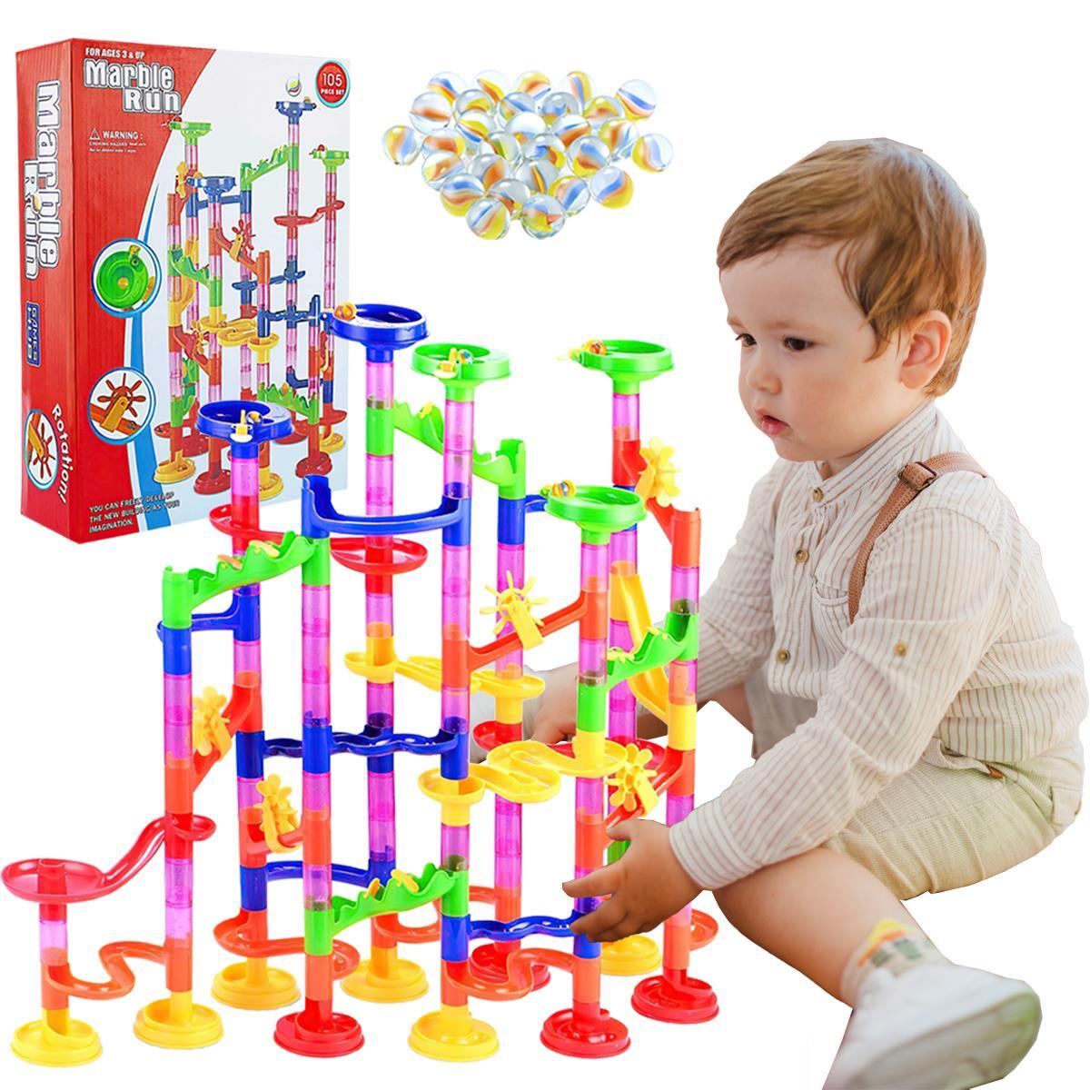 Marble Games For Toddlers STEM Toy Set For Kids Marble Run
