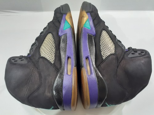 Nike Air Jordan 5 Retro Black Grape Shoes Men's SZ 8.5 OG 136027-007 Black -! - Picture 6 of 11