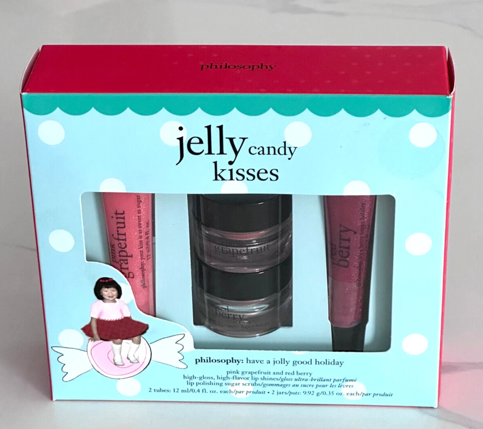 Philosophy Jelly Candy Kisses: Pink Grapefruit & Red Berry High Gloss Lip Shines - Image 2 of 4