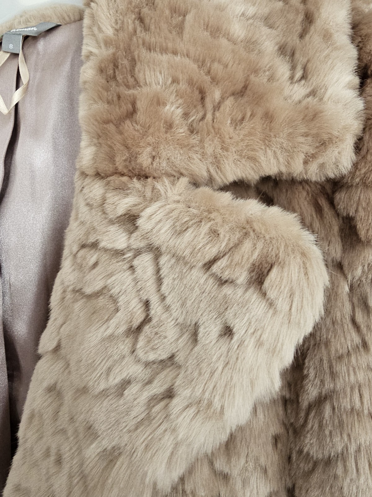 M&S Fur Coat Marks and Spencer Luxury Coat Size 8 to 10 New eBay