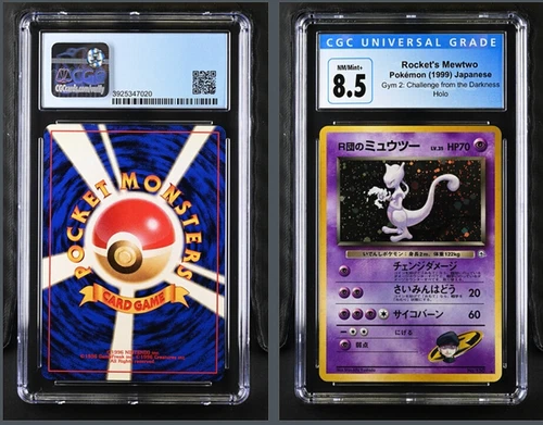 1998 Pokemon Card TCG Japanese Gym 2 Holo Rocket's Mewtwo #150 CGC 8.5 NM/MINT+