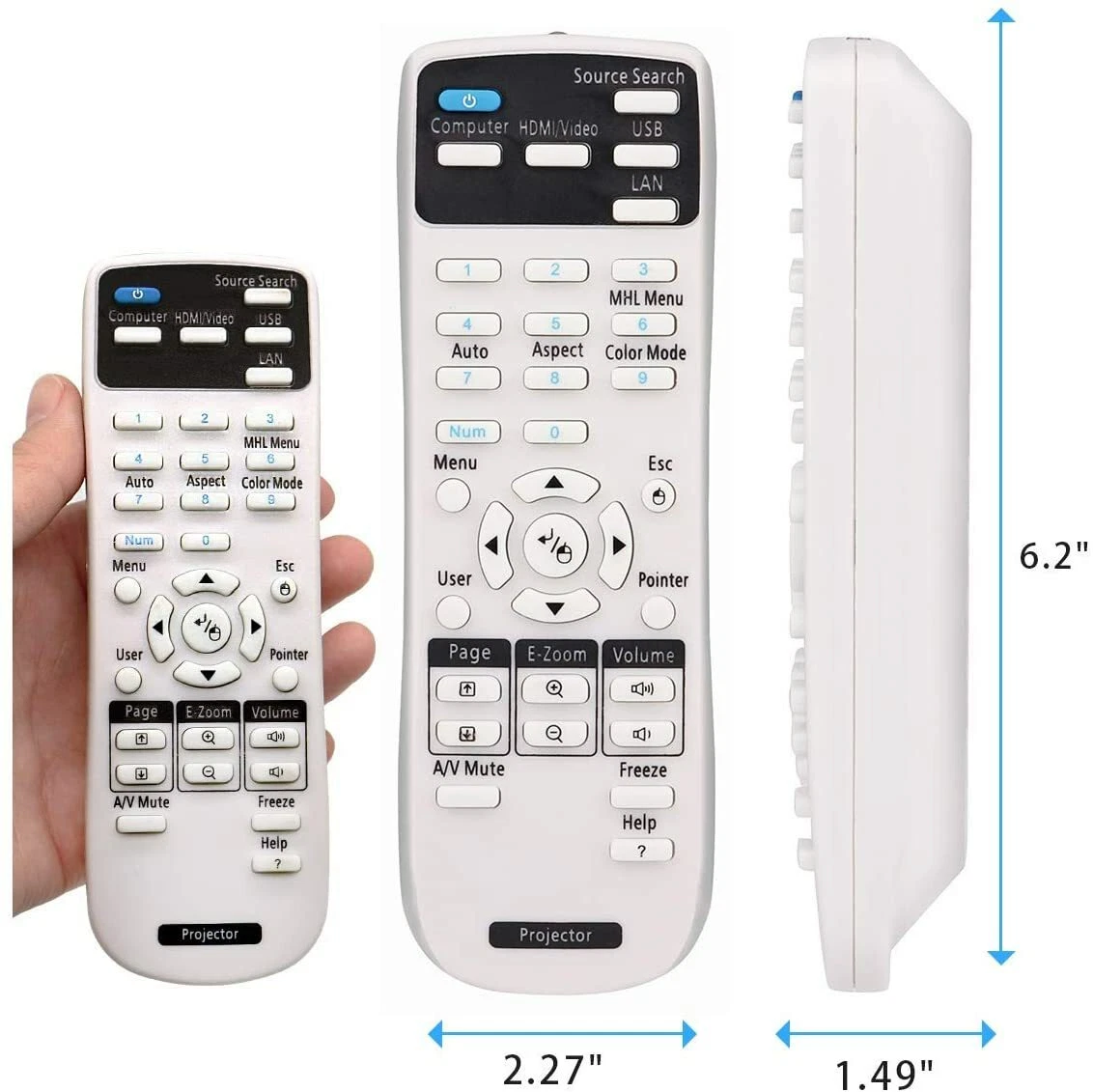 Projector Remote Control for Epson EB-S04 EB-S130 EB-S300 EB-S31