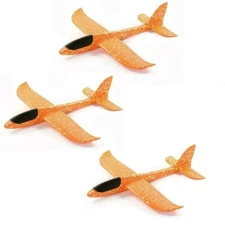 Fits For 3 Airplane Toys, 19" Large Throwing Gilded Foam Plane, Best Flying Toys