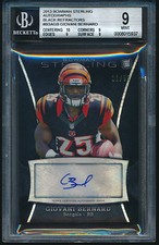 GIOVANI BERNARD 2013 Bowman Sterling Black Refractor RC AUTO SP #/50 (BuyMVP)