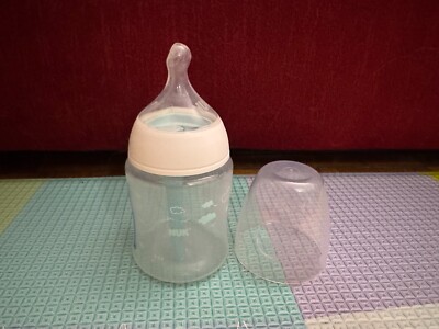NUK Simply Natural Baby Bottle 5oz + Nipple, New