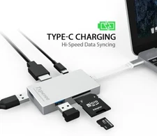 6 in 1 Multiport USB-C Hub Type C To USB 3.0 4K HDMI Adapter For Mac & Win FAST!