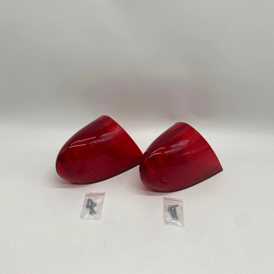 LH&RH Pair Packard Rear Tail Light Lenses Red For 1954-1955 Packard Clipper - Image 2 of 4