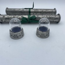 Baby  s First Gifts Pewter Birth  Christening Certificate , Tooth  Curl Holders