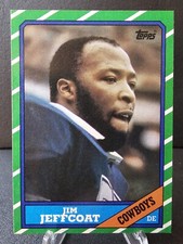 JIM JEFFCOAT 1986 TOPPS #134 DALLAS COWBOYS