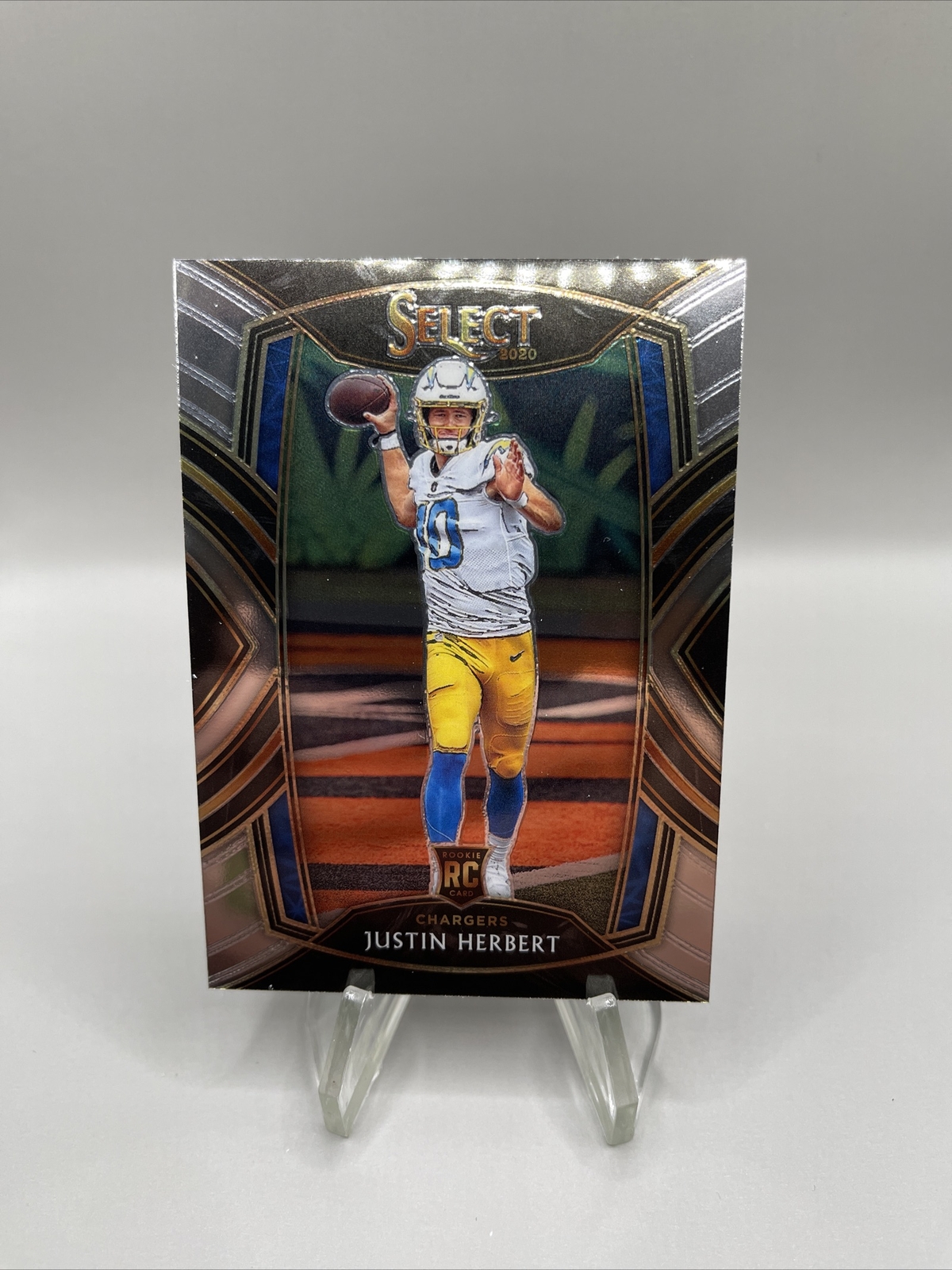 2020 Select JUSTIN HERBERT Club Level Rookie RC BASE #244 Los Angeles Chargers