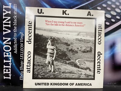 Attacco Decente U.K.A. 12'' Single Vinyl Record AON001 A1/B1 Rock Latin 80's