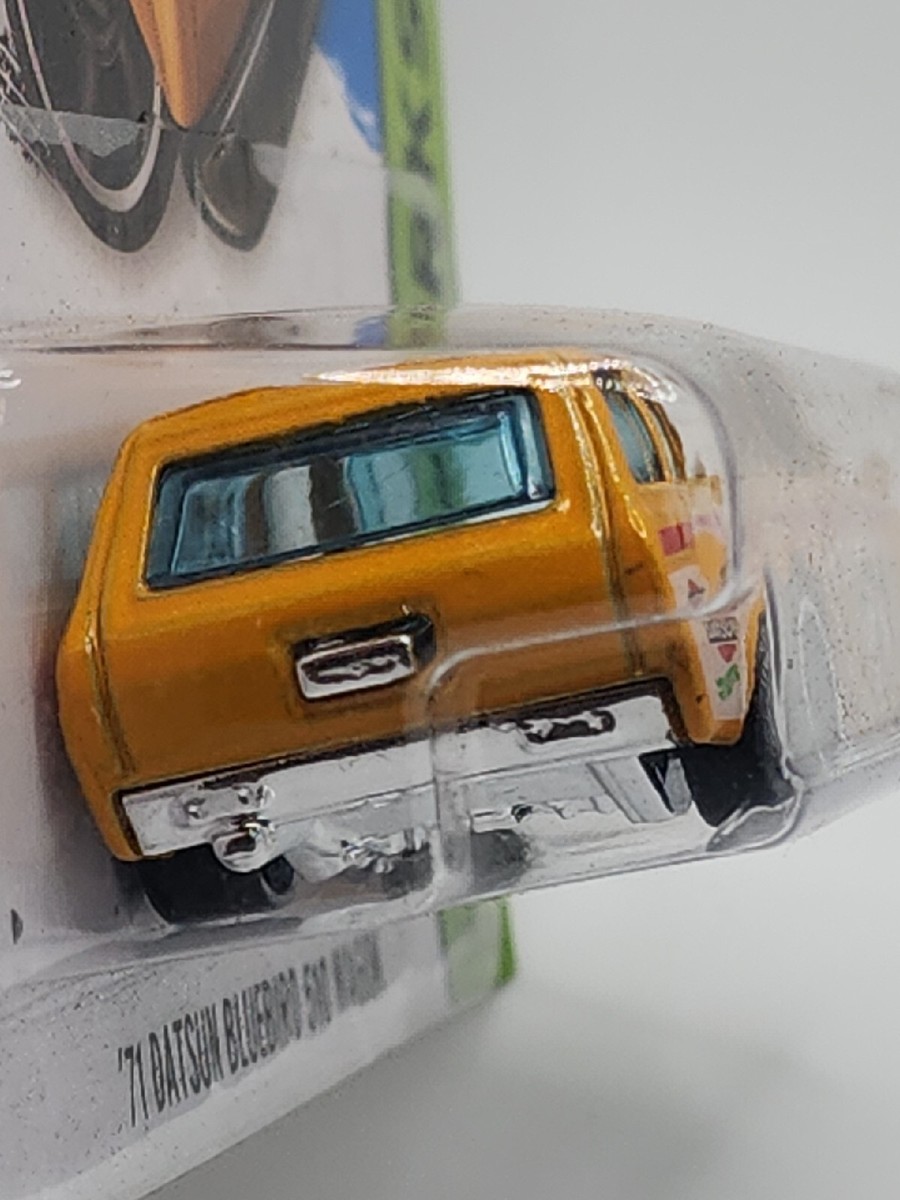 HOT WHEELS '71 DATSUN BLUEBIRD 510 WAGON YELLOW HW WORKSHOP