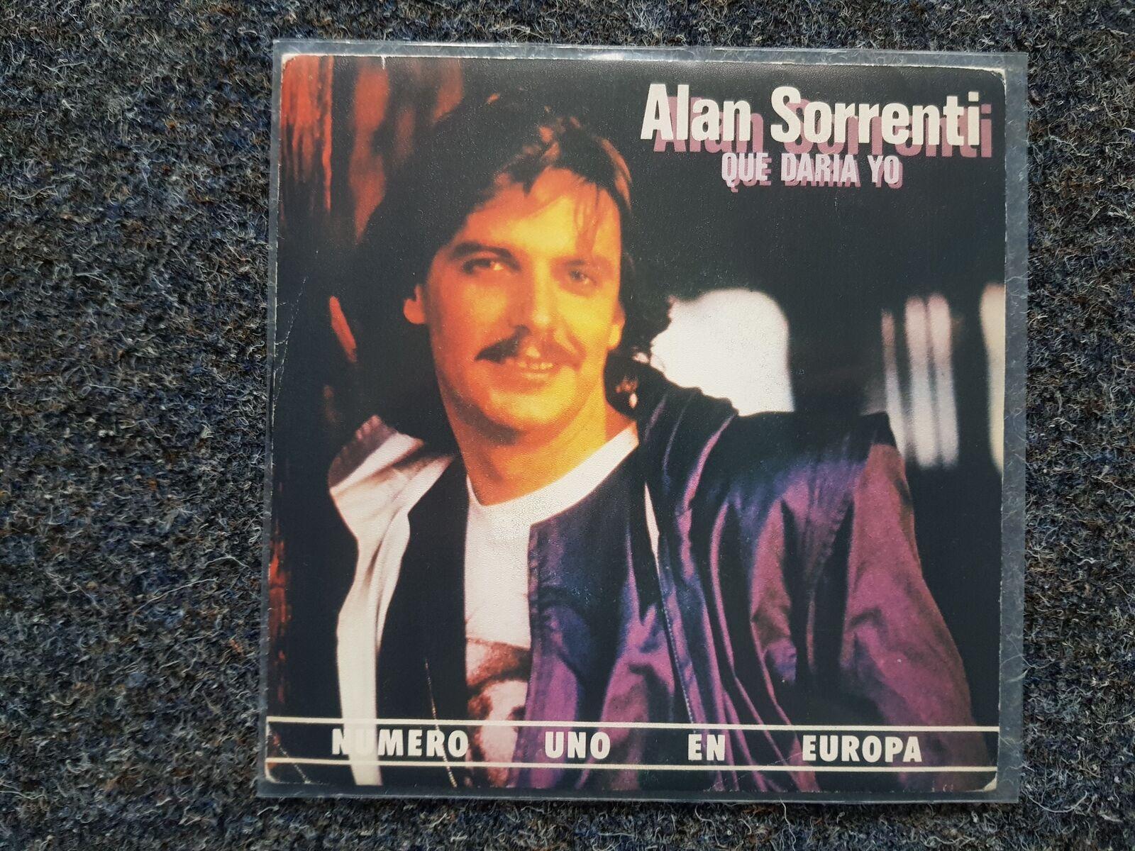 7"" Single Vinyl Alan Sorrenti - Que daria yo SUNG IN SPANISH Eurovision