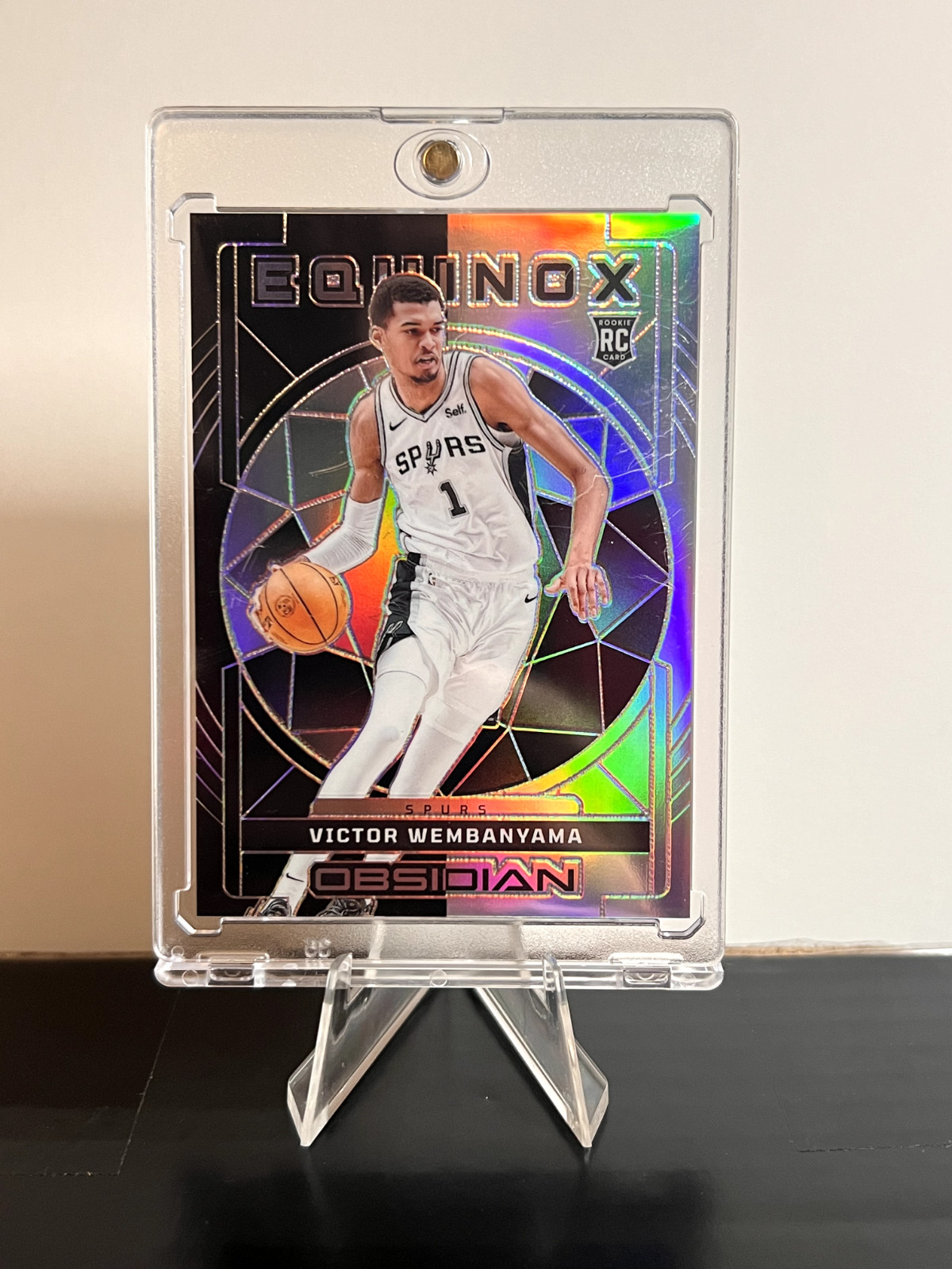 Victor Wembanyama 2023-24 Panini Obsidian 04/99 Equinox Rookie RC Spurs #9