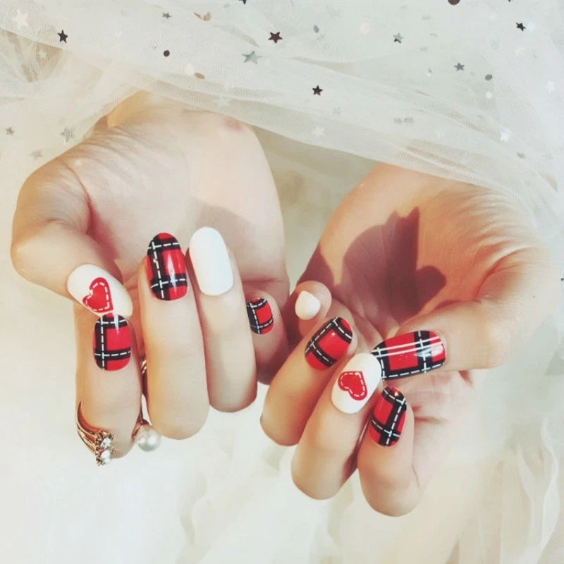 24 Packs of Nail Tips Artificial Fake Nails DIY Manicure Products Art Salon - image 3 of 4