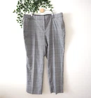 NEW Lane Bryant The Perfect Drape Straight Mid Rise Black & White Pants Size 22