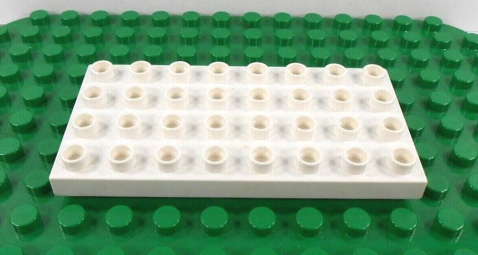 Lego Duplo Baseplate 4x8 flat (1) white - Image 2 of 2