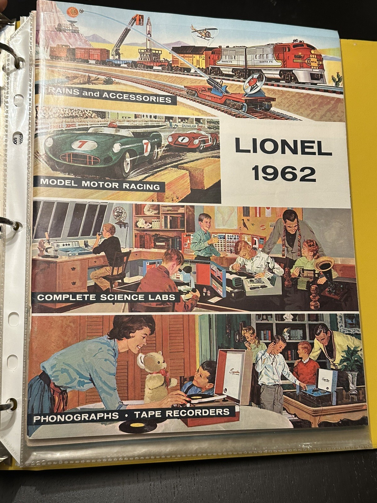Lionel Model Train Dealer 3 Ring Binder With 15 Catalog Instruction