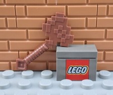 LEGO Reddish Brown Minecraft Minifig Axe, Pixelated 18788 The First Night 21115