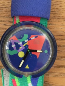 Montre Swatch vintage Pop Swiss Made Bracelet Elastique 1991 Couronne 2  position | eBay