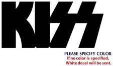 KISS Metal Music Rock Graphic Die Cut decal sticker Car Truck Boat Window 12"