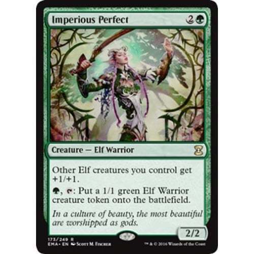 1x IMPERIOUS PERFECT - Elf - Commander/Alara - MTG - Magic the Gathering - NM - Picture 3 of 4
